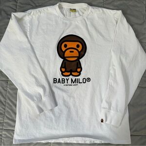 Mens Bape Baby Milo Long Sleeve